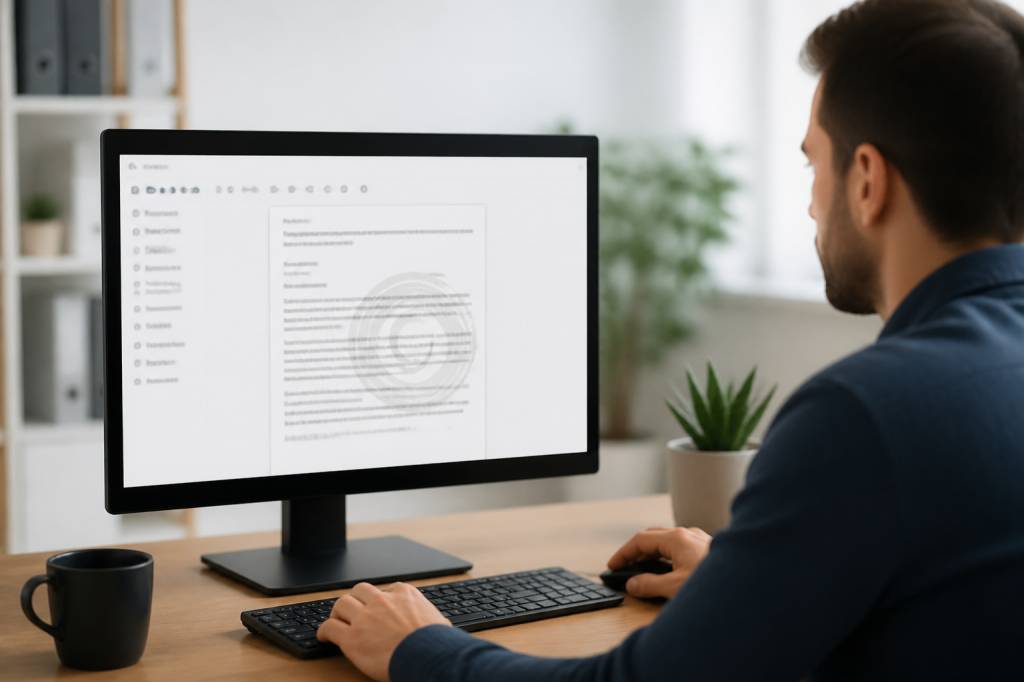 Ajouter un filigrane à un document officiel par mail